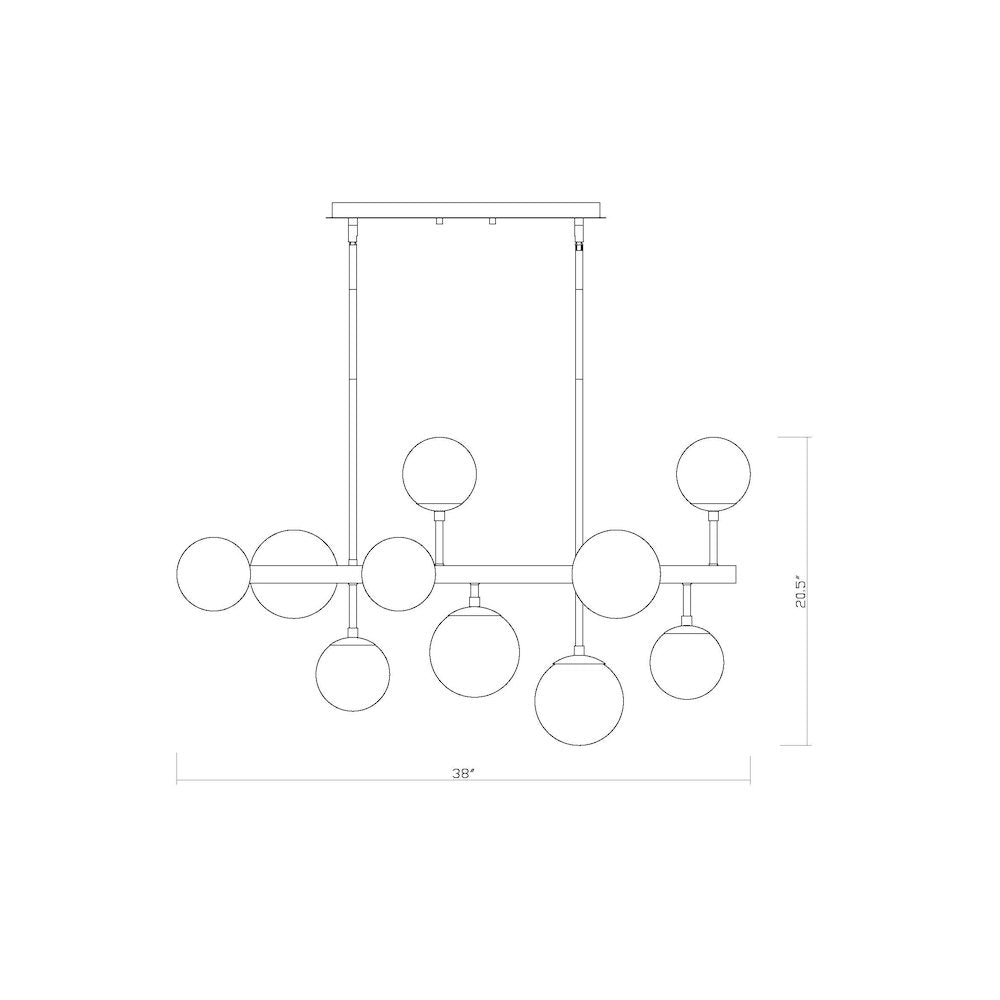 Z-Lite 11 Light Linear Chandelier