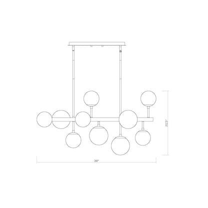 Z-Lite 11 Light Linear Chandelier