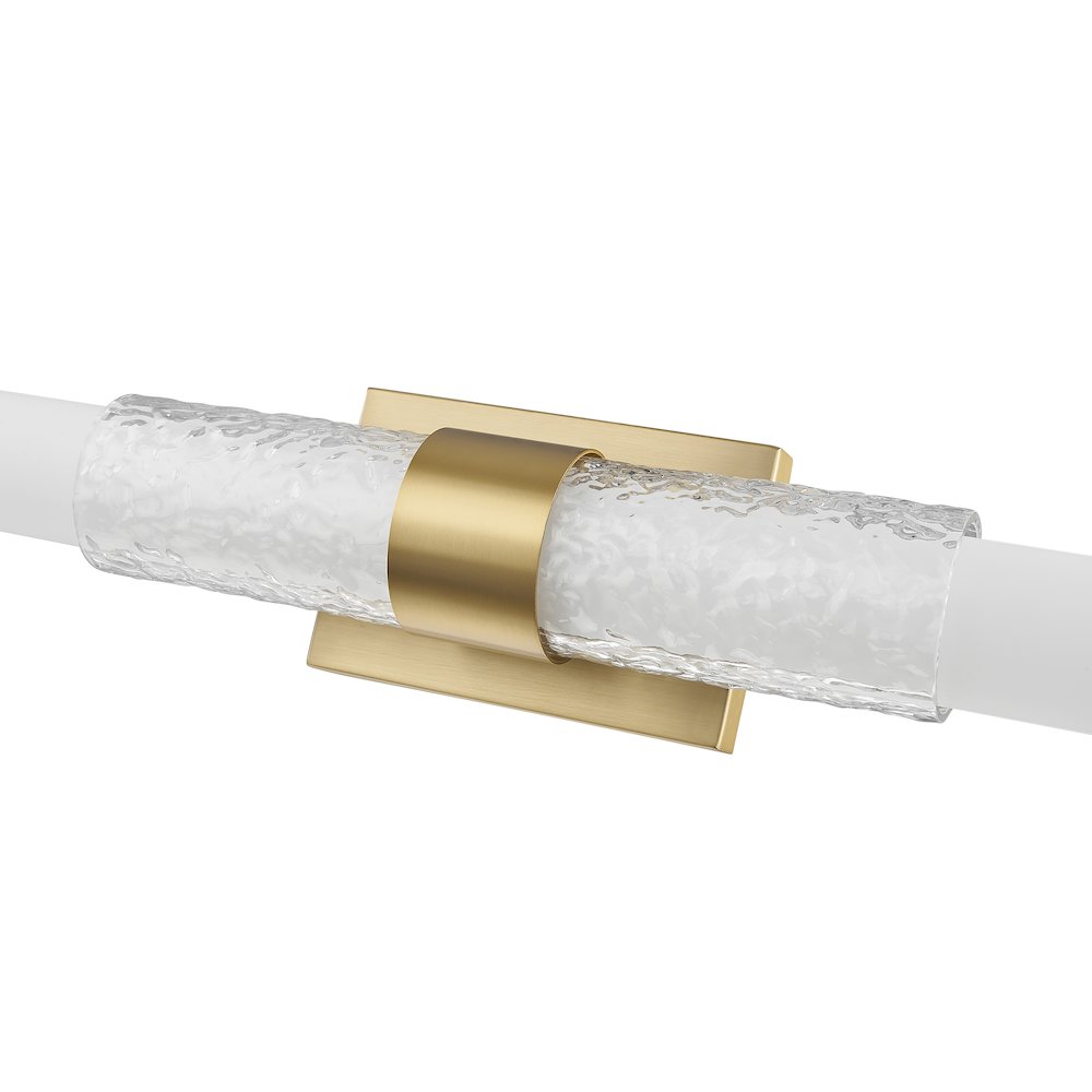 Z-Lite Egon 1 Light Vanity in Modern Gold color, Steel frame