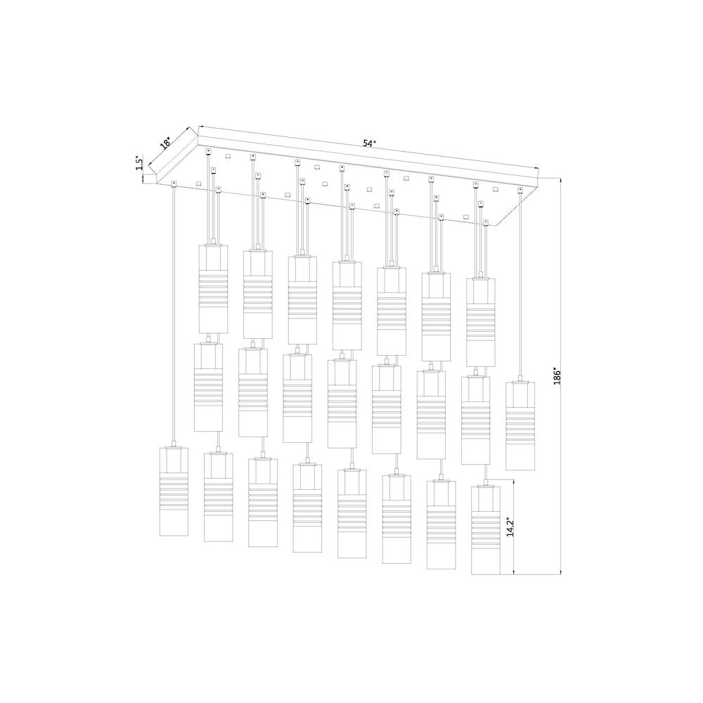 Z-Lite 23 Light Linear Chandelier