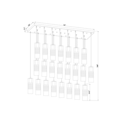 Z-Lite 23 Light Linear Chandelier
