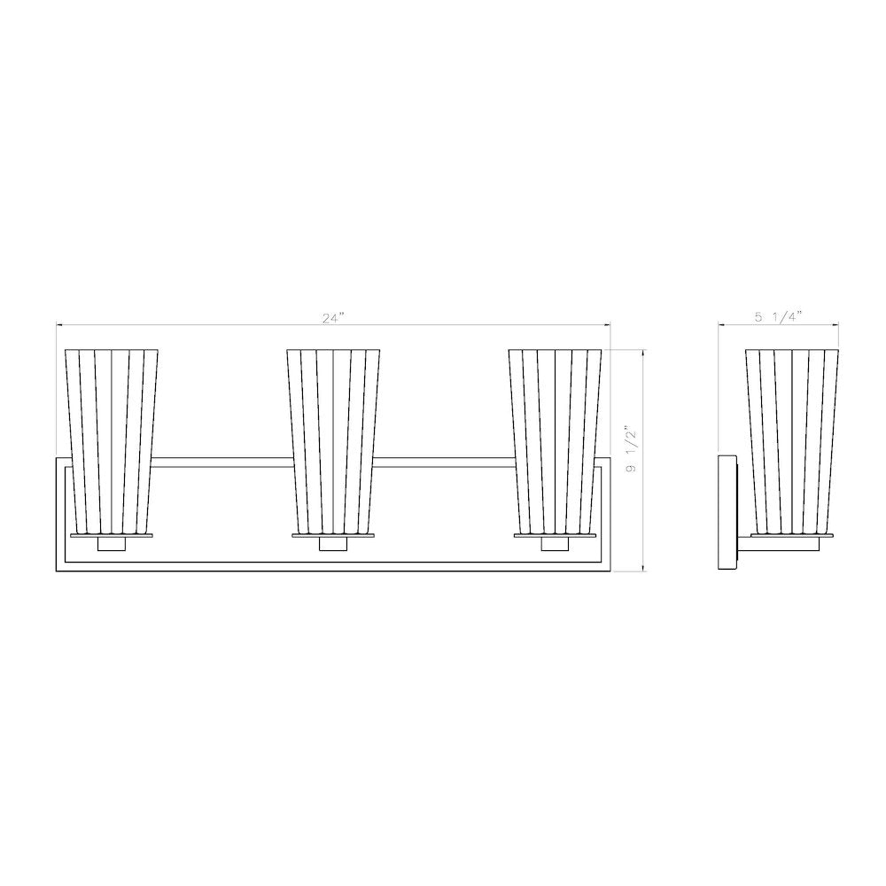 Z-Lite 3 Light Vanity