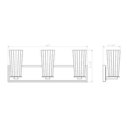 Z-Lite 3 Light Vanity