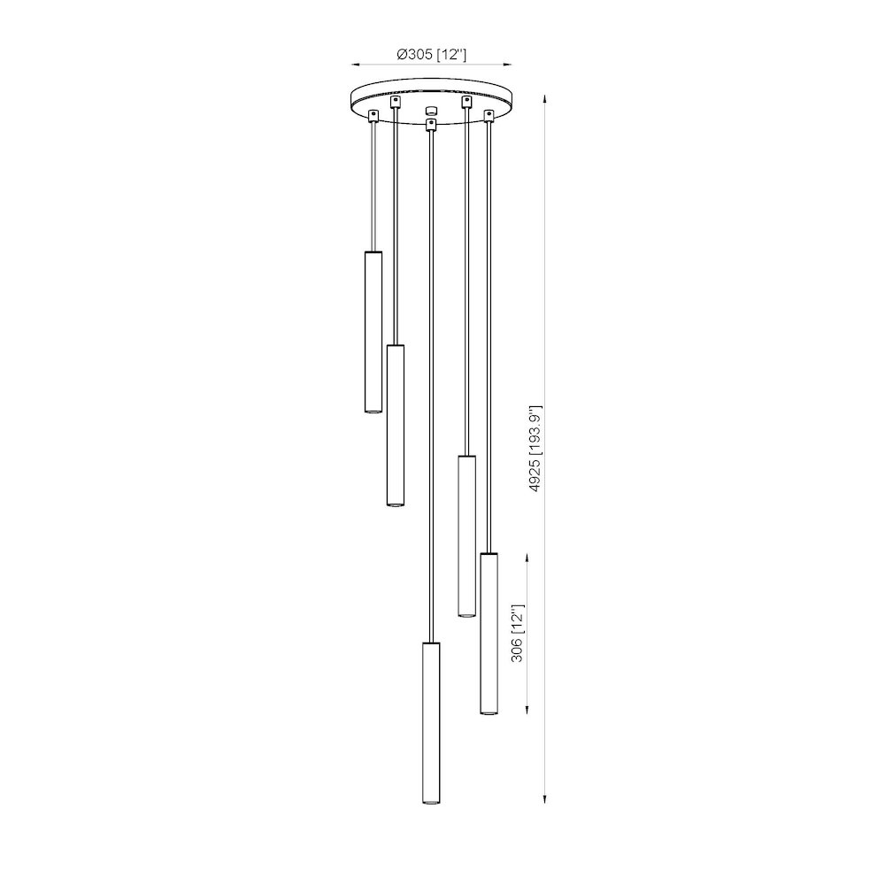 Z-Lite 5 Light Chandelier