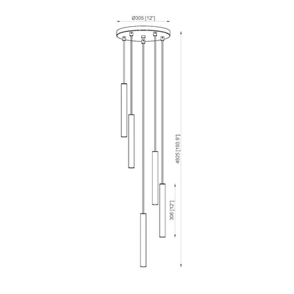 Z-Lite 5 Light Chandelier