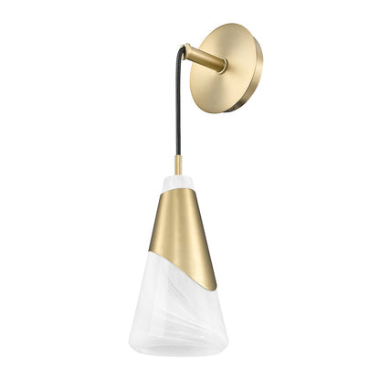 Z-Lite Aimie 1 Light Wall Sconce, Modern Gold