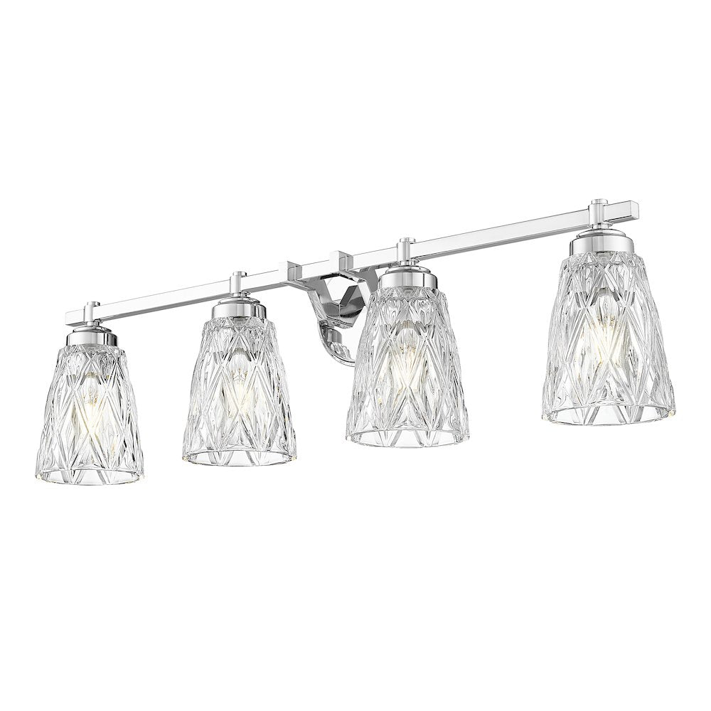 Z-Lite 4 Light Vanity, Chrome