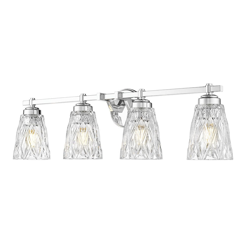 Z-Lite 4 Light Vanity, Chrome