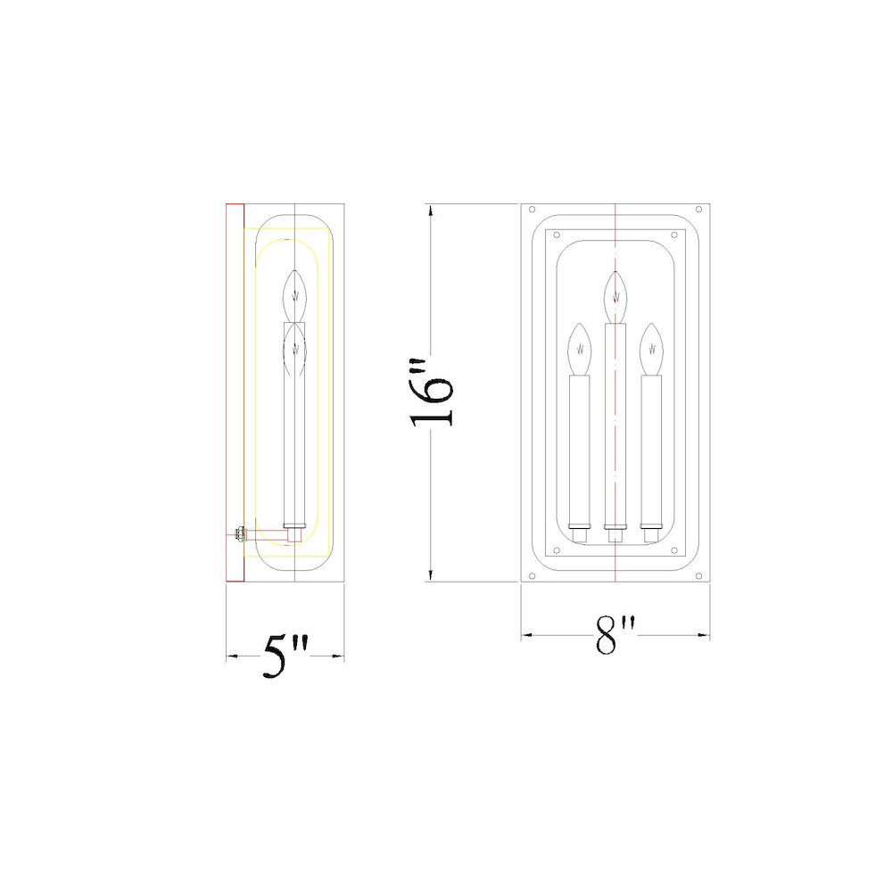 Z-Lite 3 Light Wall Sconce