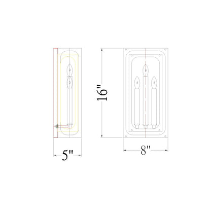 Z-Lite 3 Light Wall Sconce