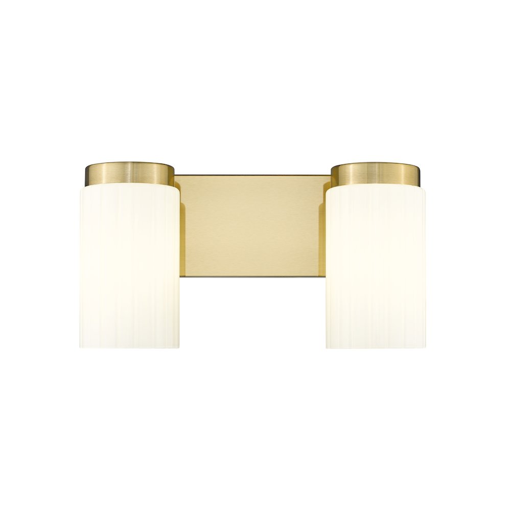 Z-Lite Burk 2 Light Vanity, Luxe Gold