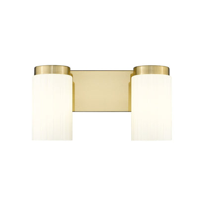 Z-Lite Burk 2 Light Vanity, Luxe Gold