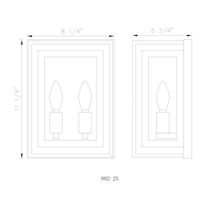 Z-Lite 2 Light Wall Sconce