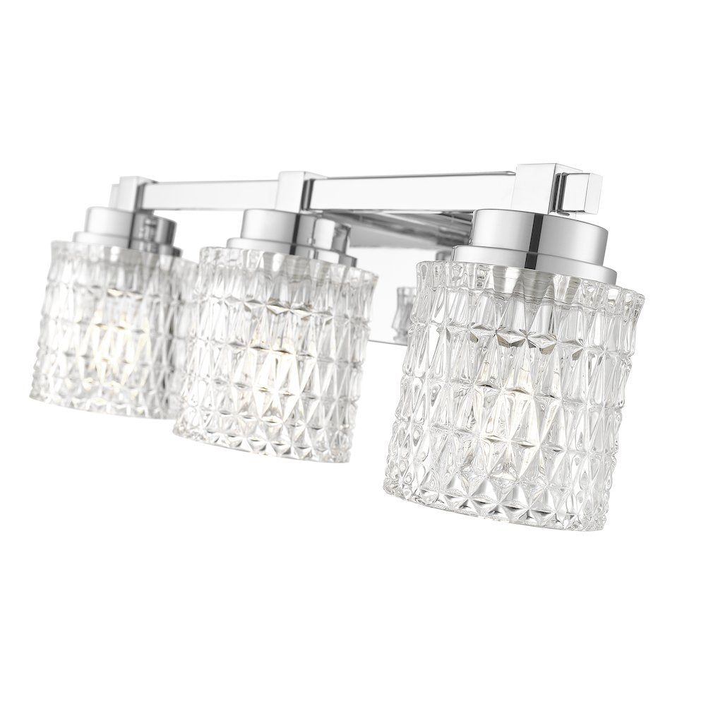 Z-Lite 3 Light Vanity, Chrome