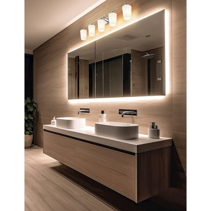 Z-Lite Montford 5 Light Vanity in Chrome color, Steel frame