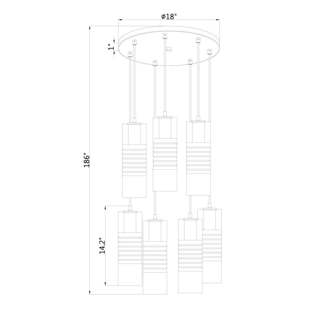 Z-Lite 7 Light Chandelier