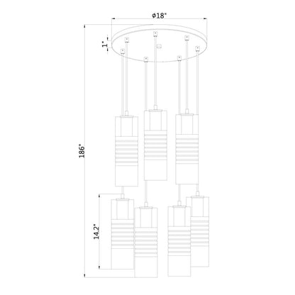 Z-Lite 7 Light Chandelier