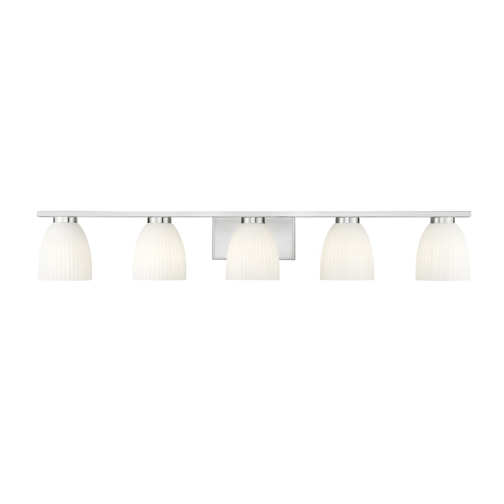 Z-Lite Naya 5 Light Vanity in Brushed Nickel color, Steel frame