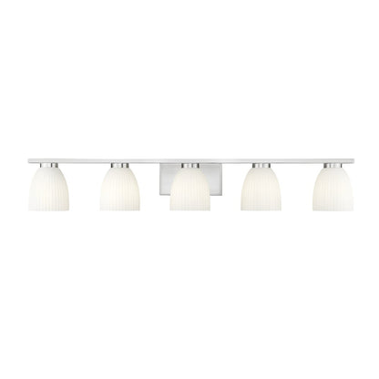 Z-Lite Naya 5 Light Vanity in Brushed Nickel color, Steel frame