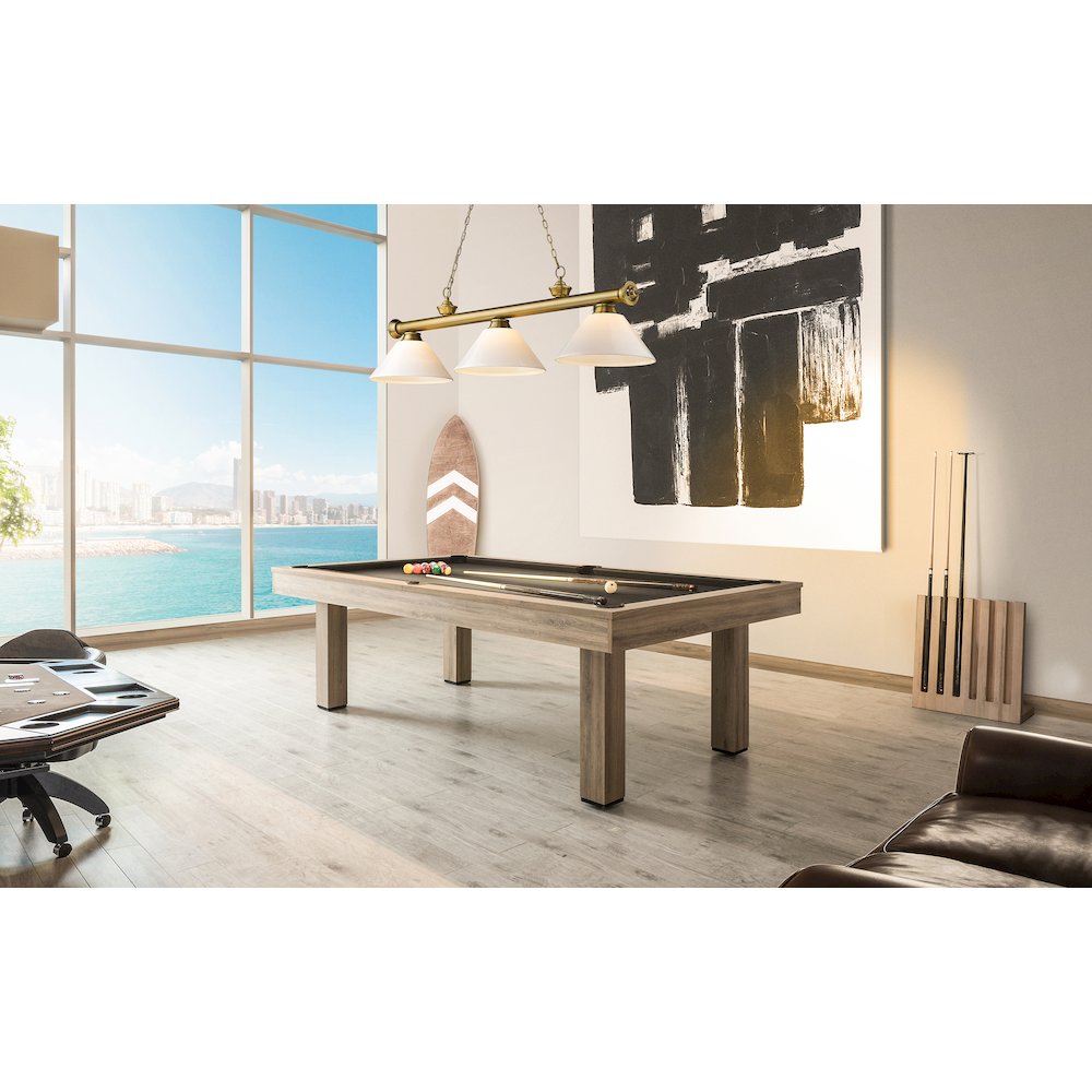 Z-Lite Cordon 3 Light Billiard, Steel Frame, White Shade Color
