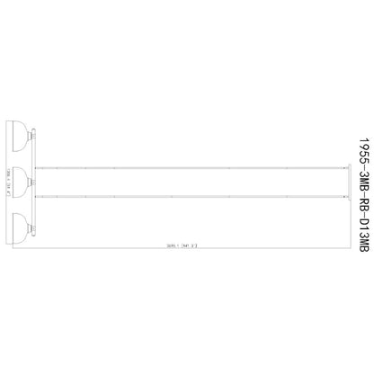 Z-Lite Bronte 3 Light Billiard, Steel Frame, Matte Black Shade Color