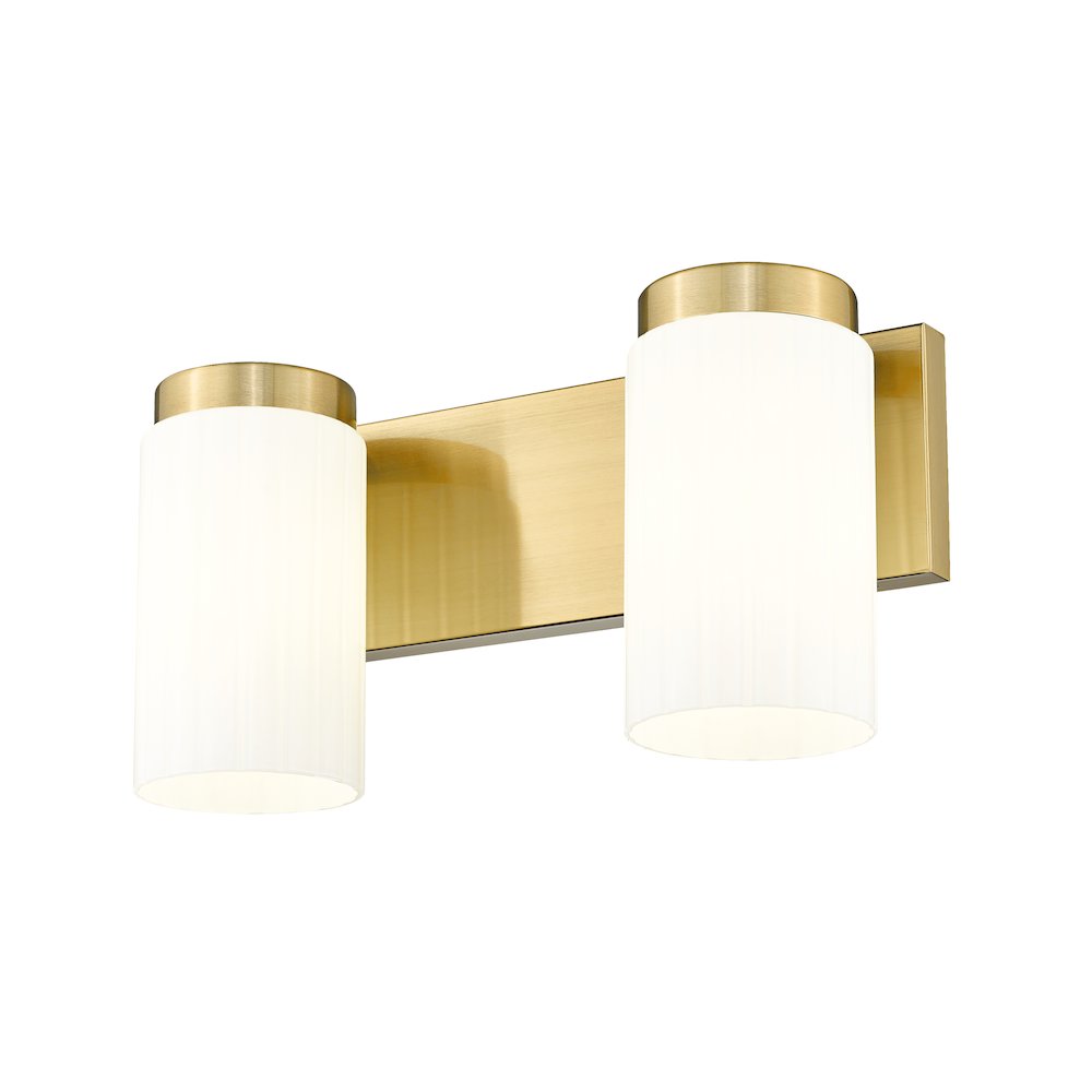 Z-Lite Burk 2 Light Vanity, Luxe Gold