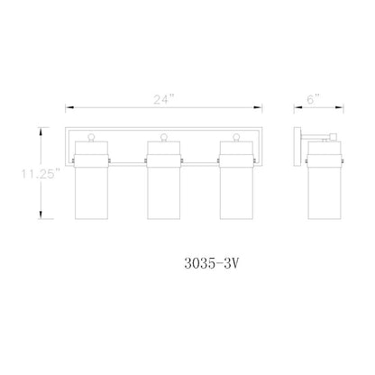 Z-Lite 3 Light Vanity