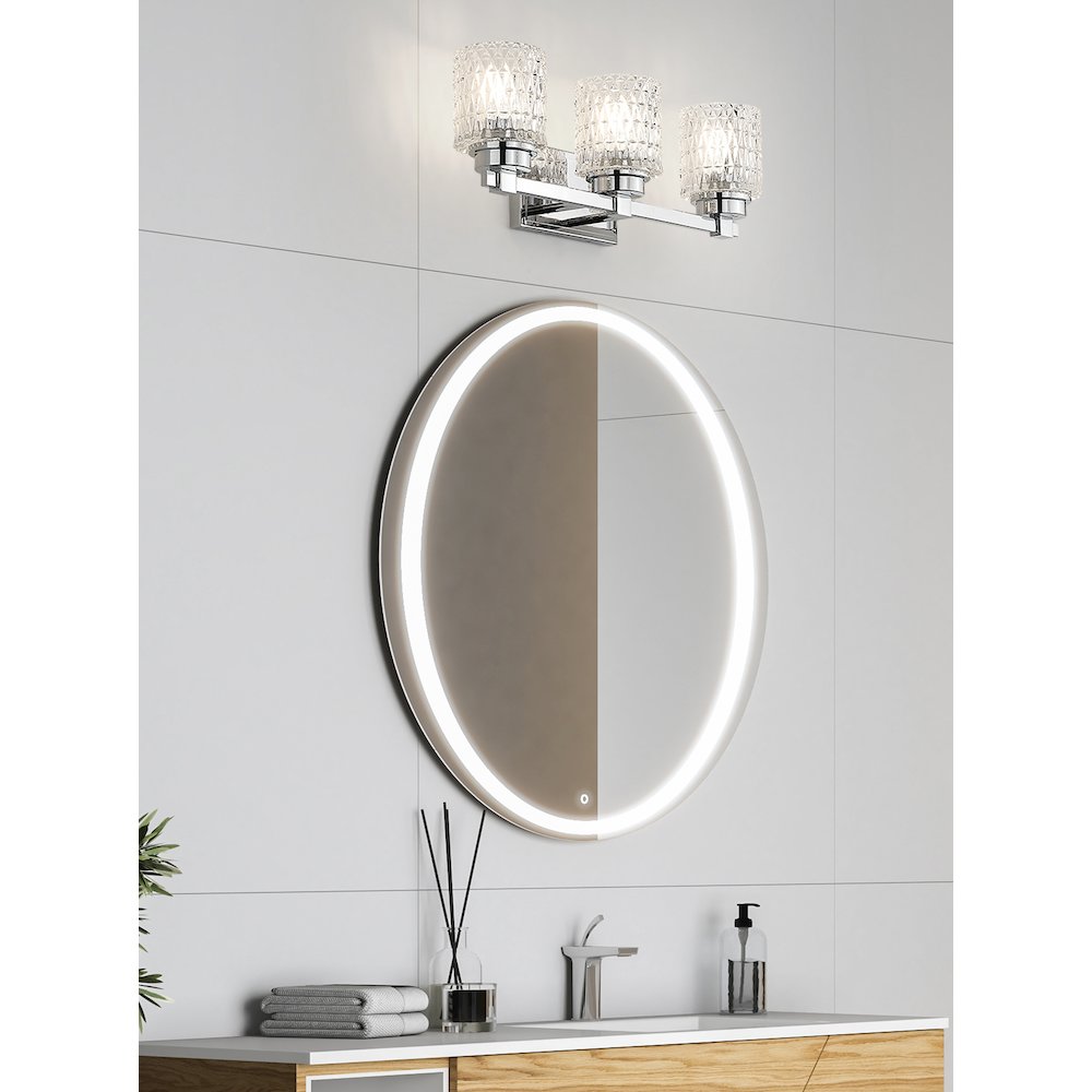 Z-Lite 3 Light Vanity, Chrome