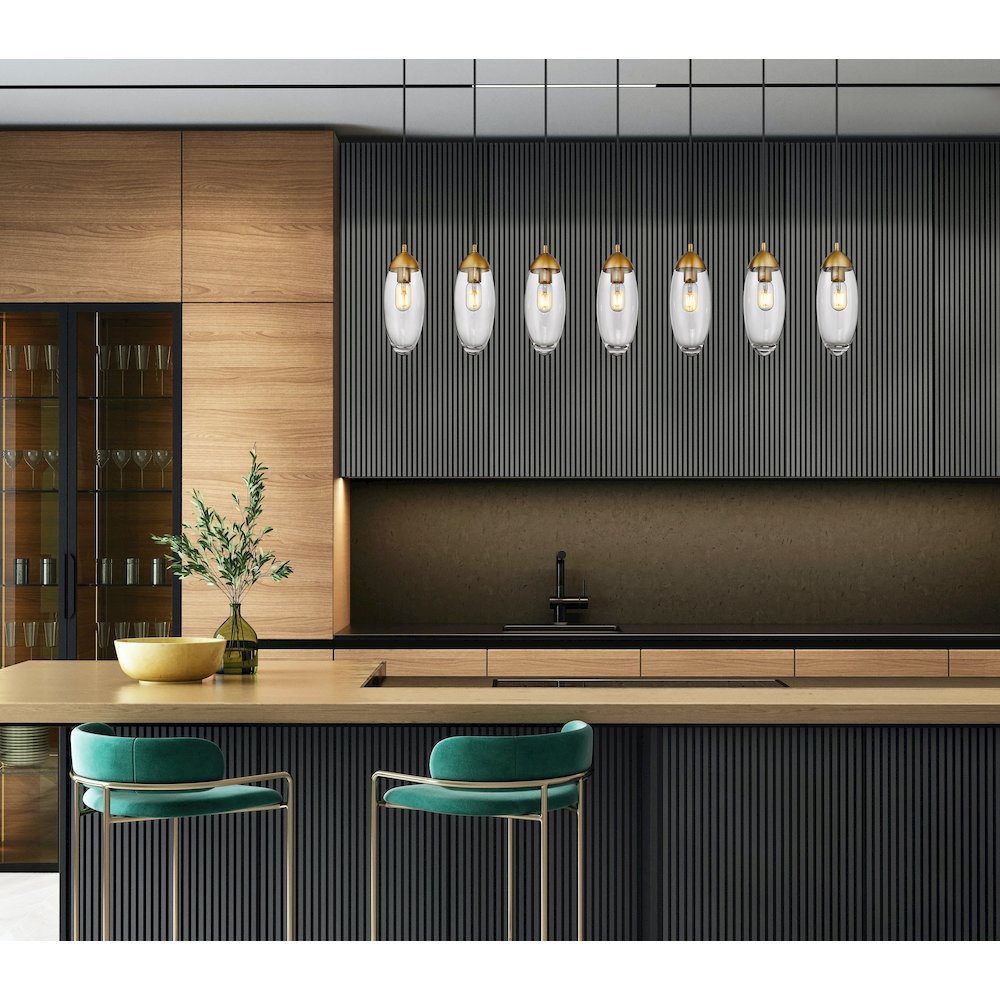 Z-Lite 7 Light Linear Chandelier