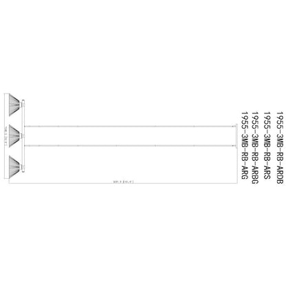 Z-Lite Bronte 3 Light Billiard, Steel Frame, Green Shade Color