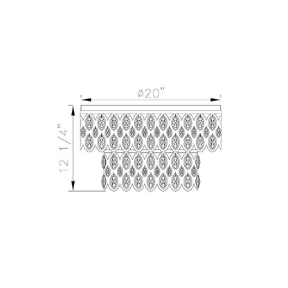 Z-Lite 9 Light Flush Mount