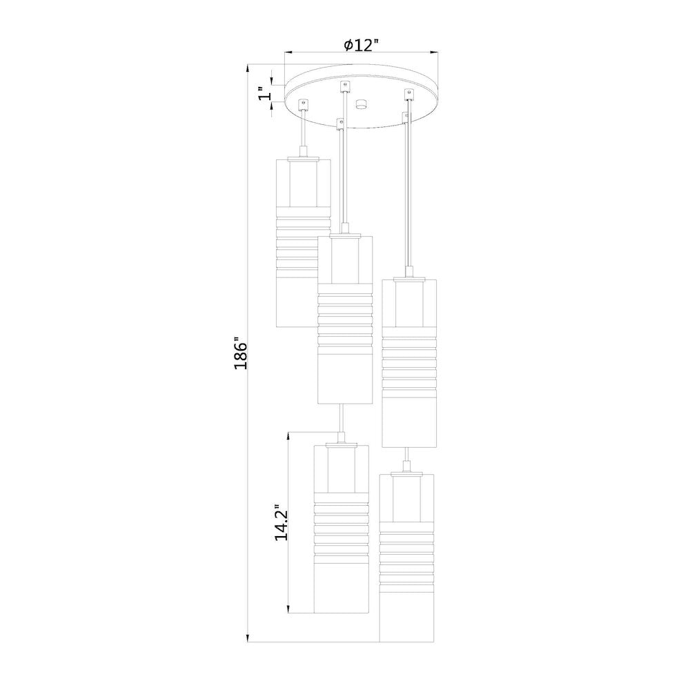 Z-Lite 5 Light Chandelier