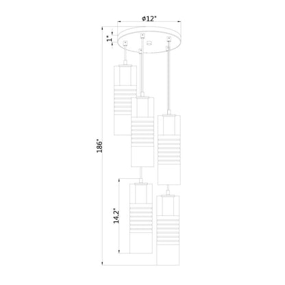 Z-Lite 5 Light Chandelier