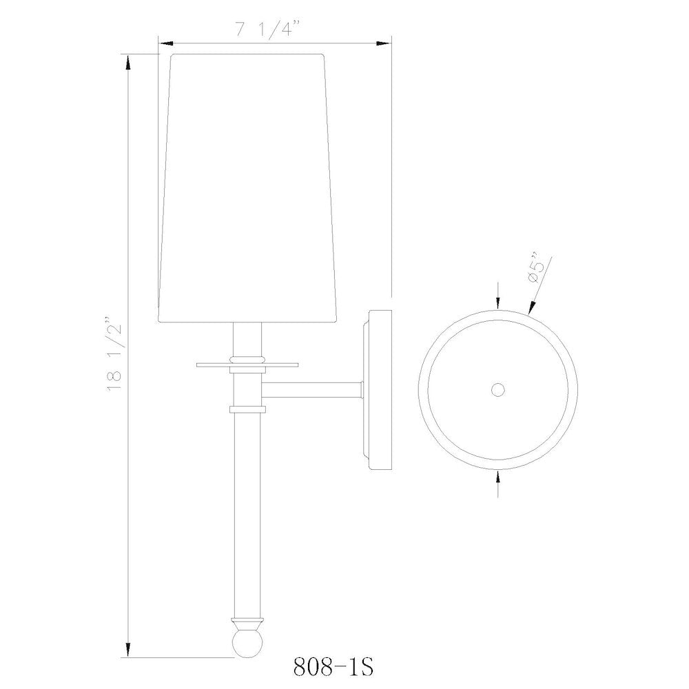 Z-Lite 1 Light Wall Sconce