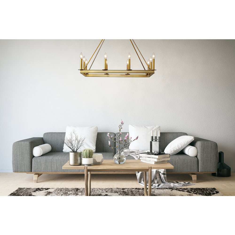 Z-Lite 10 Light Linear Chandelier