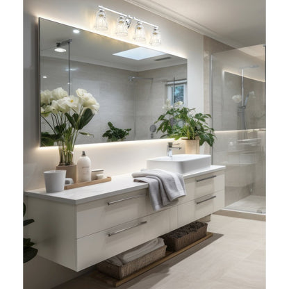 Z-Lite 4 Light Vanity, Chrome