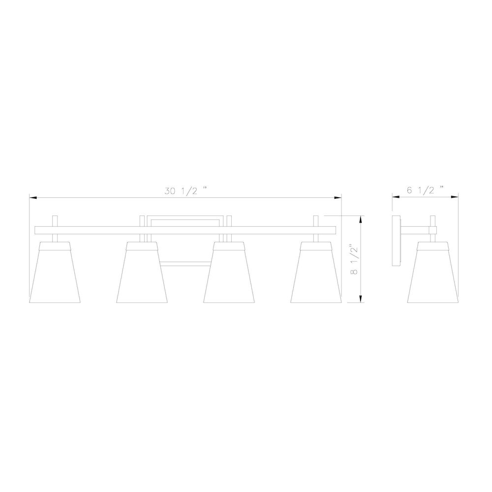 Z-Lite 4 Light Vanity