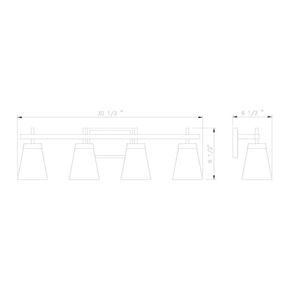 Z-Lite 4 Light Vanity