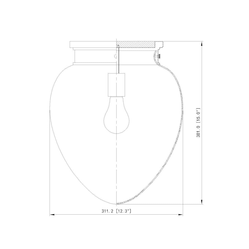 Z-Lite 1 Light Flush Mount