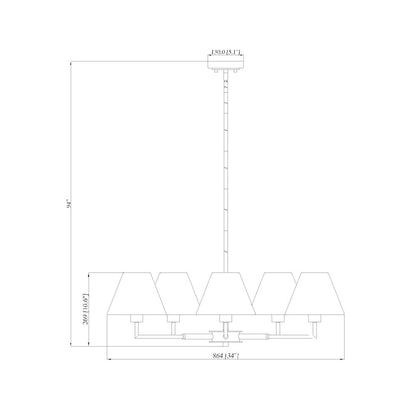 Z-Lite 5 Light Chandelier
