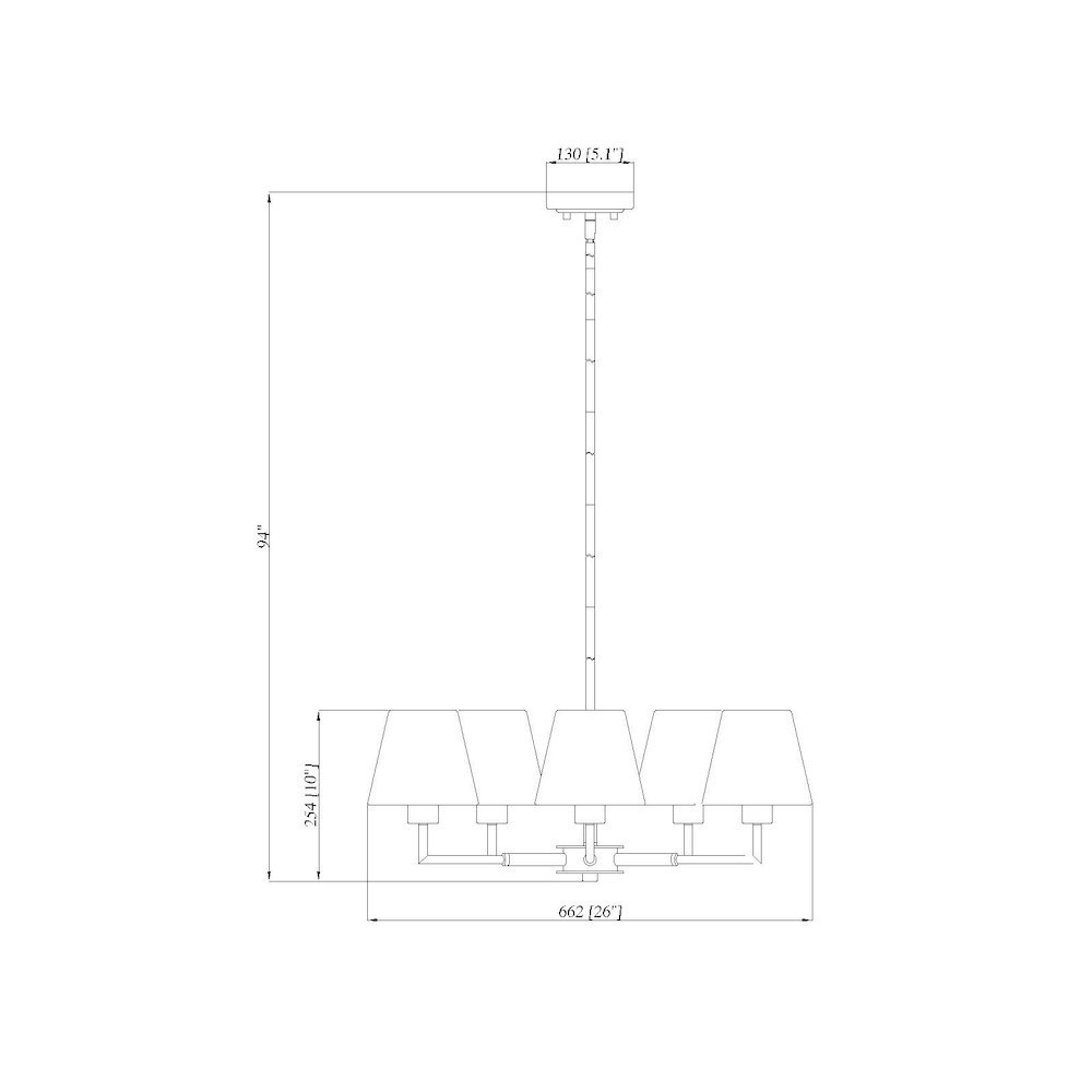 Z-Lite 5 Light Chandelier