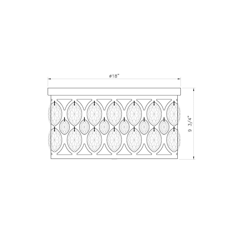 Z-Lite 5 Light Flush Mount