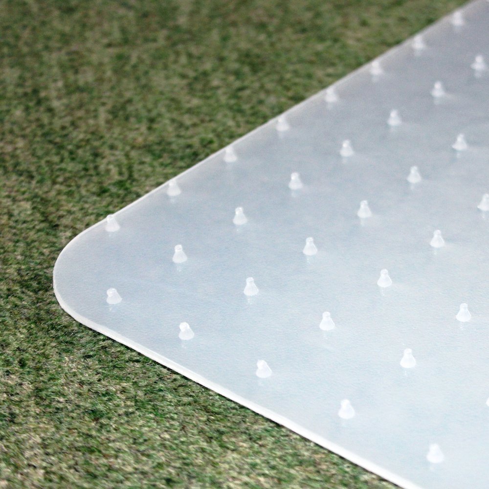 Cleartex Polypropylene Rectangular Chair Mat for Carpets - 29" x 46"