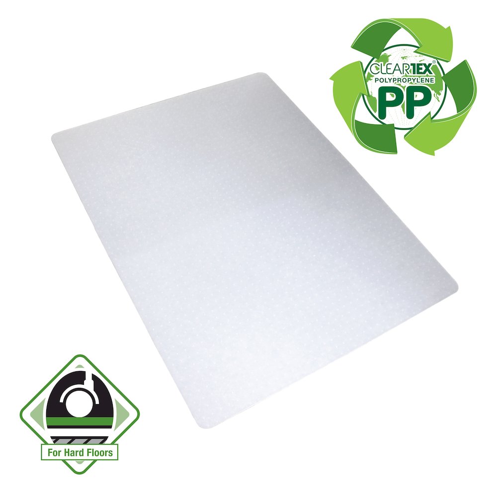 Cleartex Polypropylene Rectangular Chair Mat for Carpets - 29" x 46"