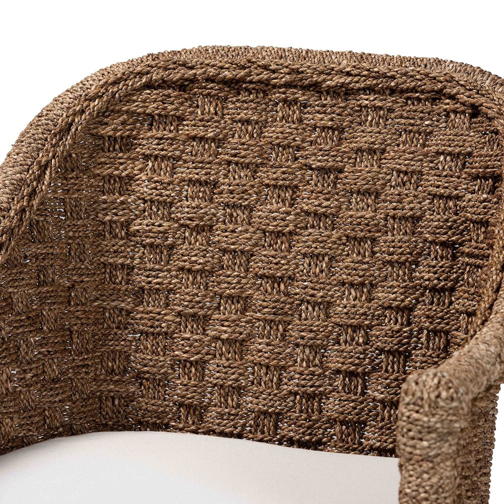 Luis Bohemian Natural Seagrass and Rattan Arm Chair