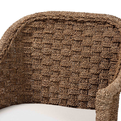 Luis Bohemian Natural Seagrass and Rattan Arm Chair