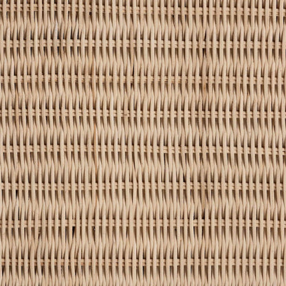 Lanica Japandi Sun-Bleached Braided Rattan 6-Drawer Dresser