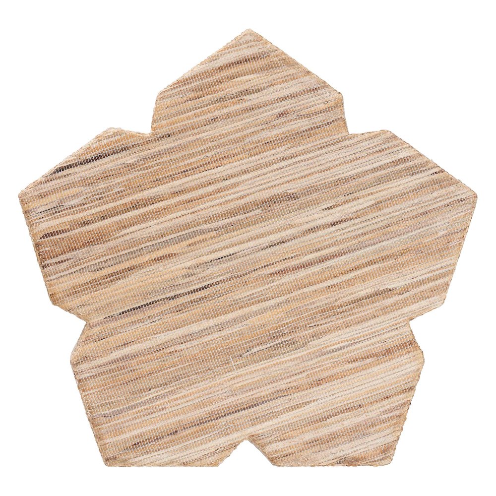 Janeth Bohemian Woven Grasscloth End Table