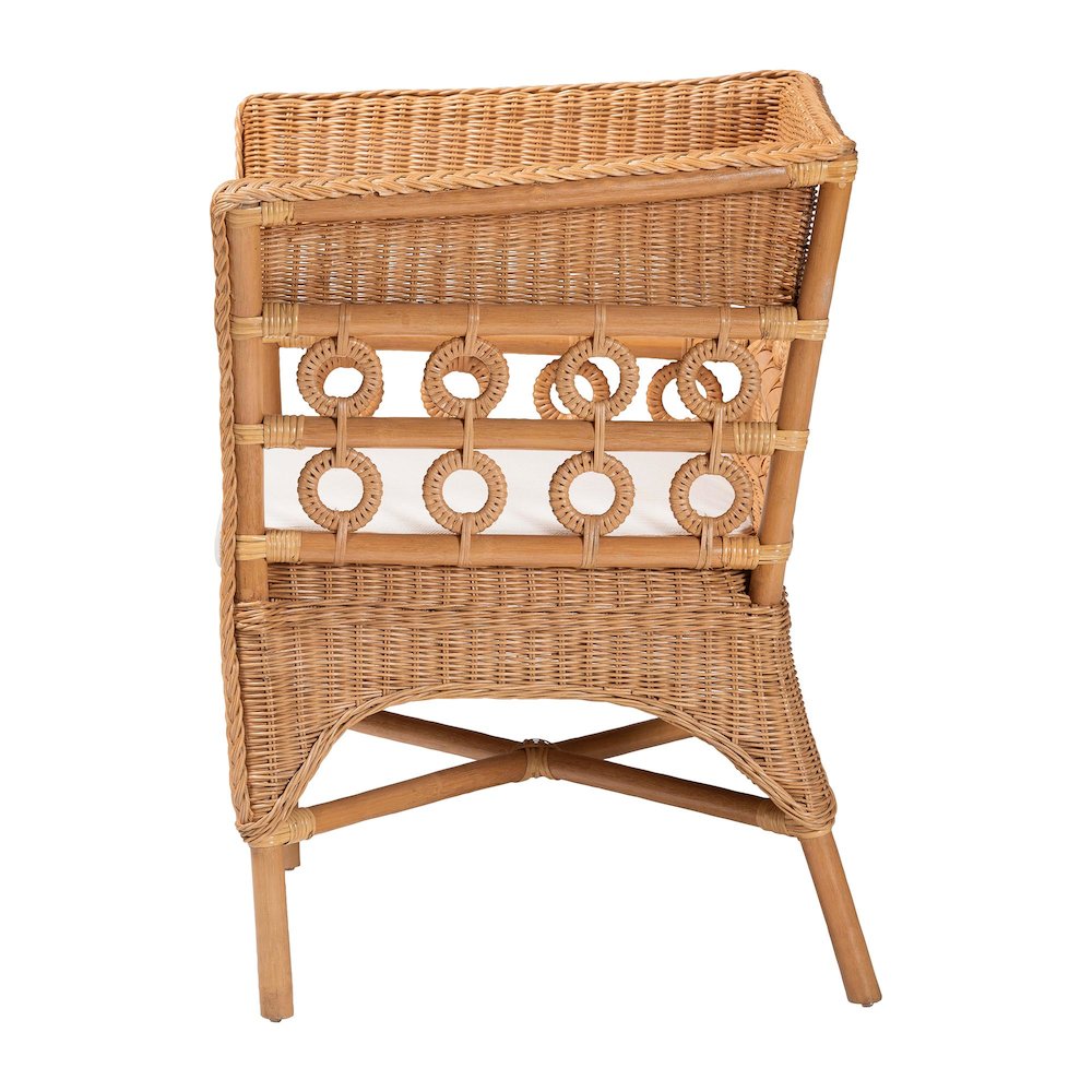 Oxford Bohemian Light Honey Rattan Arm Chair
