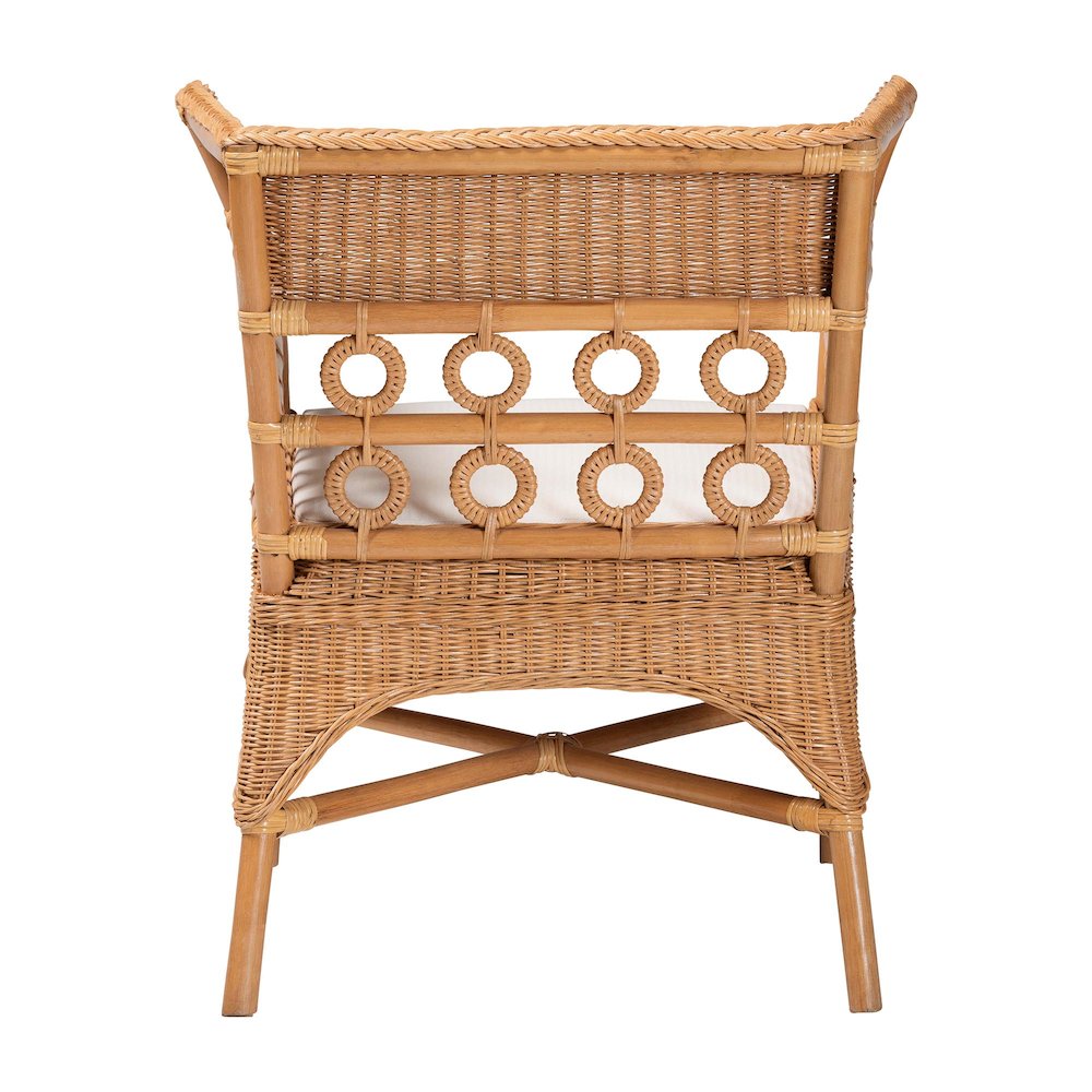 Oxford Bohemian Light Honey Rattan Arm Chair